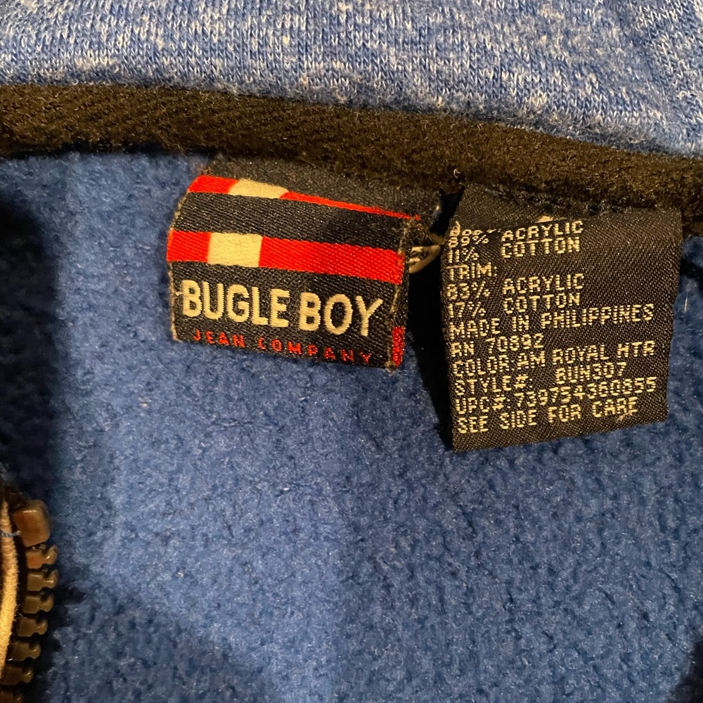 Vintage Y2K Bugle Boy quarter zip hoodie size xl see photos for sizing - Picture 7 of 10
